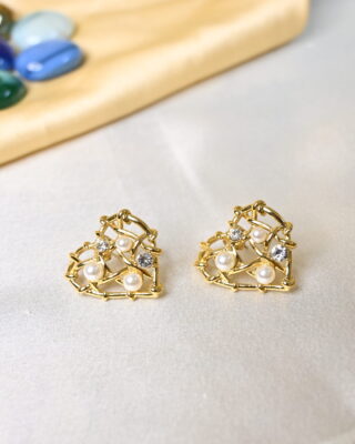 Dazzling Heart Earings
