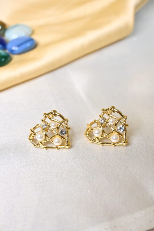 Dazzling Heart Earings