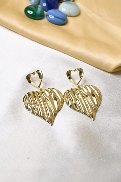 Royal Heart Statement Earings