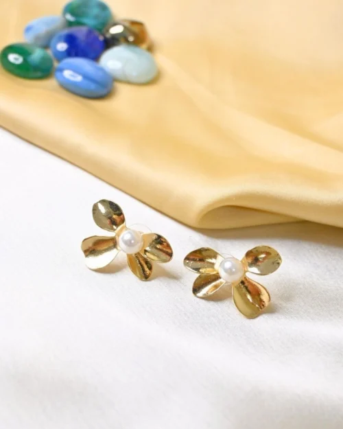 Half Flower Earings