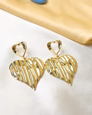 Royal Heart Statement Earings