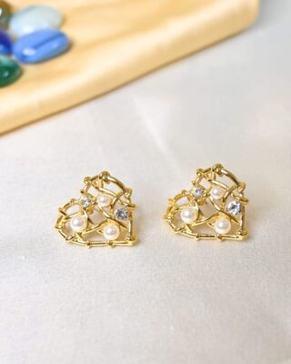 Dazzling Heart Earings