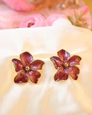 Petaline Enamel Flower- Rustic