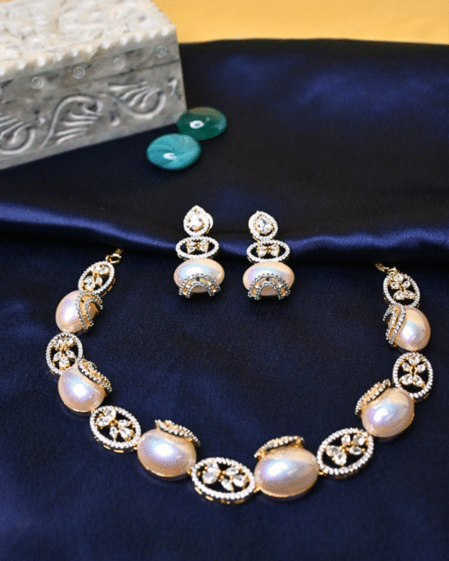 Elara Shine Pearl AD Set (Golden Plating)