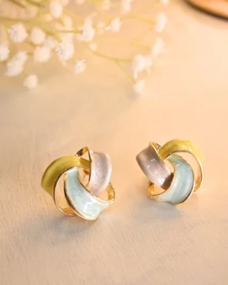 Bloom Bend Earings- Yellow