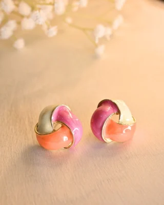 Demi Flora Earings- Pink