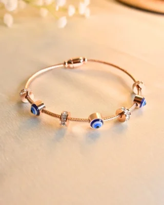 Evil Eye Rose Gold Bracelet