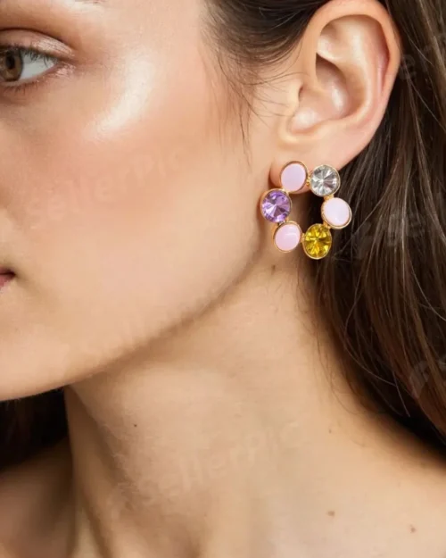 Crystal Loom Earings - Image 2