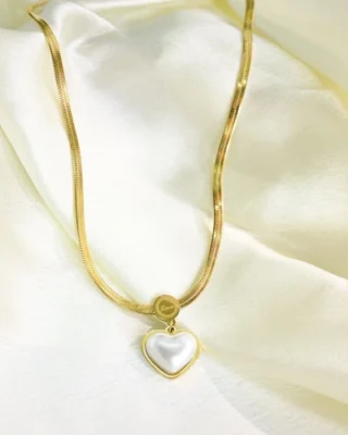 White Heart Pendant
